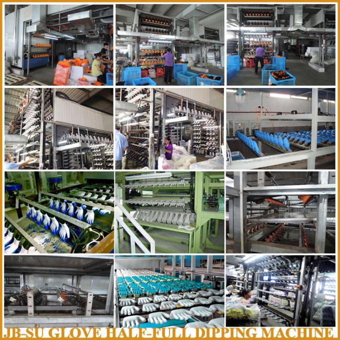 Linha de produção de mergulho meio cheia da máquina de revestimento do látex da luva do de alta capacidade com os certificados do ISO do CE